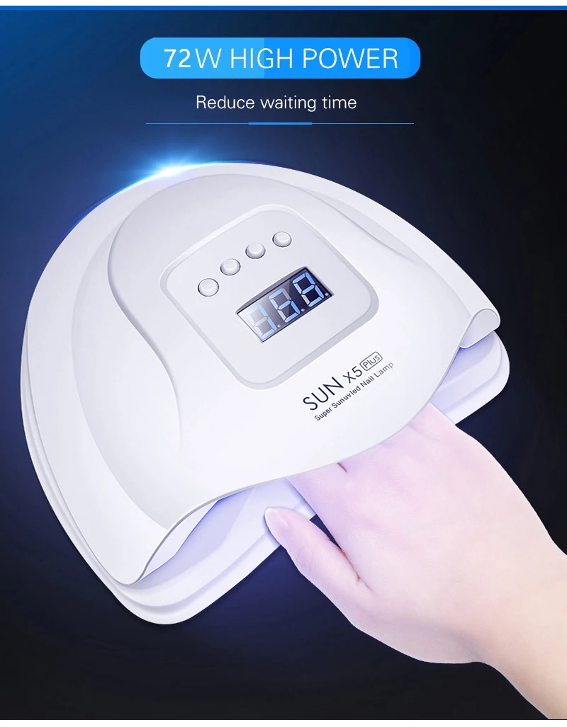 F2 UV Lamp Light for Curing All Gel Nail Polish Nail Dryer Drying LED Lamp With Motion Sensing Manicure Pedicure Salon Tool