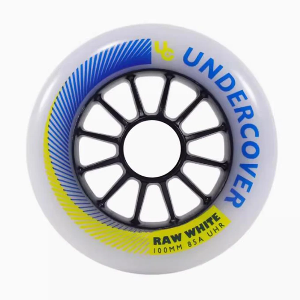 Original Powerslide UC Under Cover Wheels RAW WHITE Speed Inline Skates Wheels 85A Hardness 90 100mm Skating Patines Tires