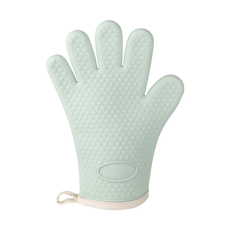 1pcs Anti-scald Thickened Silicone Gloves Heat Resistant Microwave Oven Baking Gloves BBQ Anti-slip Heat Insulation Mitt