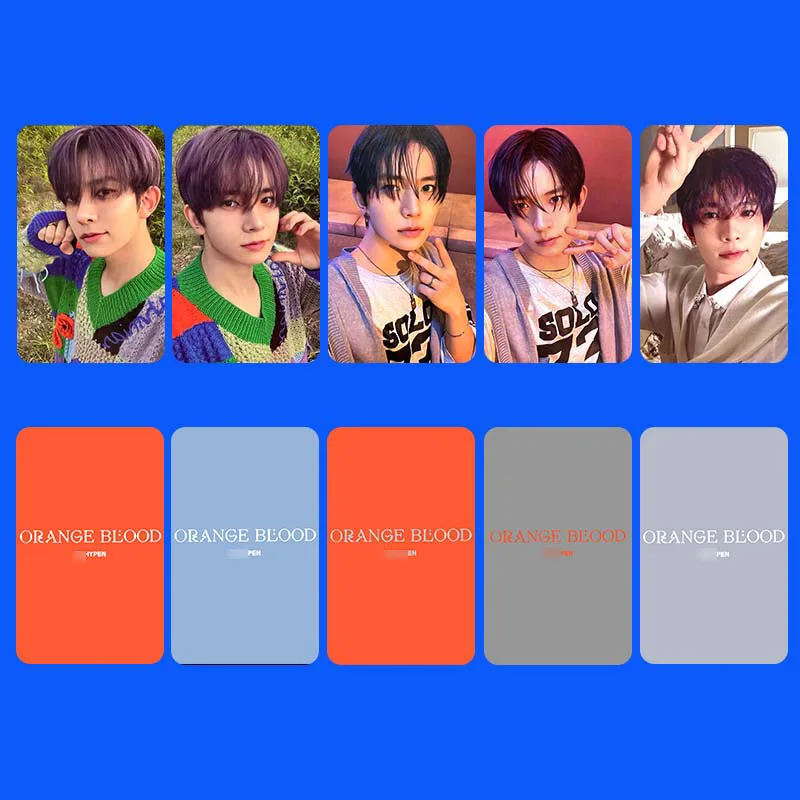 

5Pcs/Set KPOP EN Mini 5th Album Member Personal Selfie Photocards Sunghoon Jake NI-KI Fashion Lomo Cards Fans Birthday Gifts