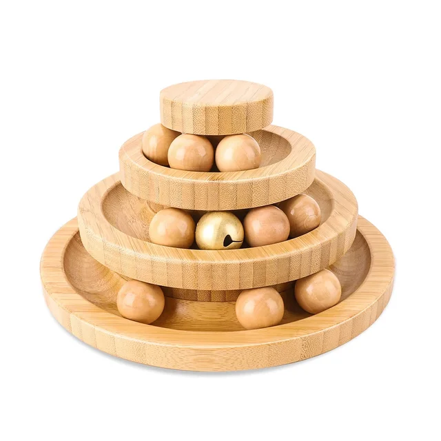 Cat Toy Self Hi Soothing Tool Cat Rotary Table Solid Wood Cat Playing Stick Bell Baby Cat Automatic Cat Play Ball Cat Supplies Cat Toy Self Hi Soothing Tool Cat Rotary Table Solid Wood Cat Playing Stick Bell Baby Cat Automatic Cat Play Ball Cat Supplies