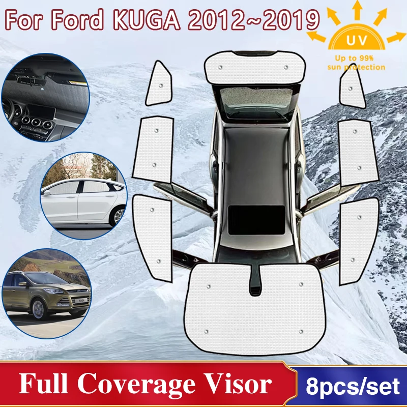 For Ford KUGA Mk2 Accessories Escape 2012~2019 2017 Full Windshield ...