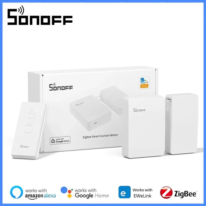 

Умный переключатель SONOFF ZB Zigbee для штор, мотор для занавесок, 5 В/1 А, легкая установка, дистанционное управление через приложение, голосовое управление, работает с Alexa eWelink Google