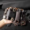 Tool Pocket PU Multifunctional Storage Wear Resistant Durable Retro Outdoor Sports Pocket Tool Leather Case Flashlight Cover 1