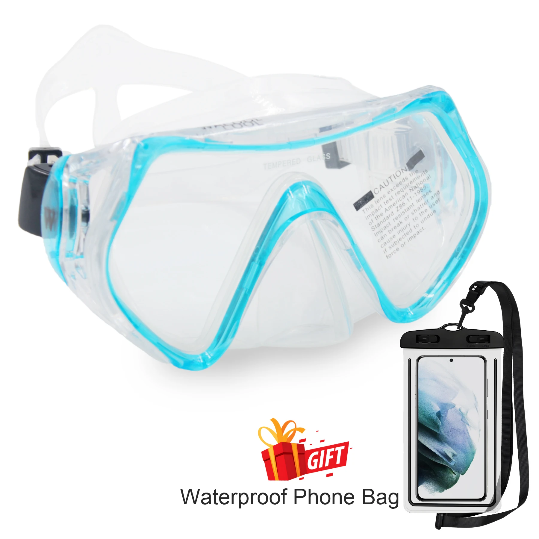 전문 스노클링 스쿠버 다이빙 마스크, 다이빙 고글, 실리콘 파노라마 다이빙 마스크, 성인 수영 고글 스노클링 