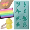 High Quality Plastic Face Painting Stencil Glitter Tattoo Reusable Temporary Tattoo Templates Body Painting Supplies 1