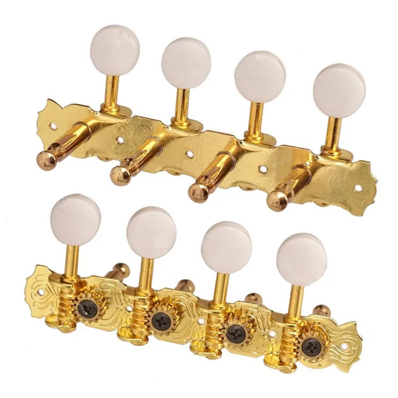 String Instrument Head A Set Gold 4R4L String Tuning Pegs Tuners Machine Heads For Mandolin ...