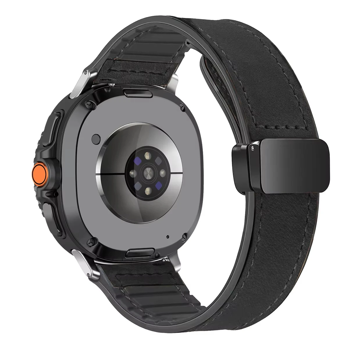 Premium Leather Magnetic Watch Strap - Classic Bracelet Design
