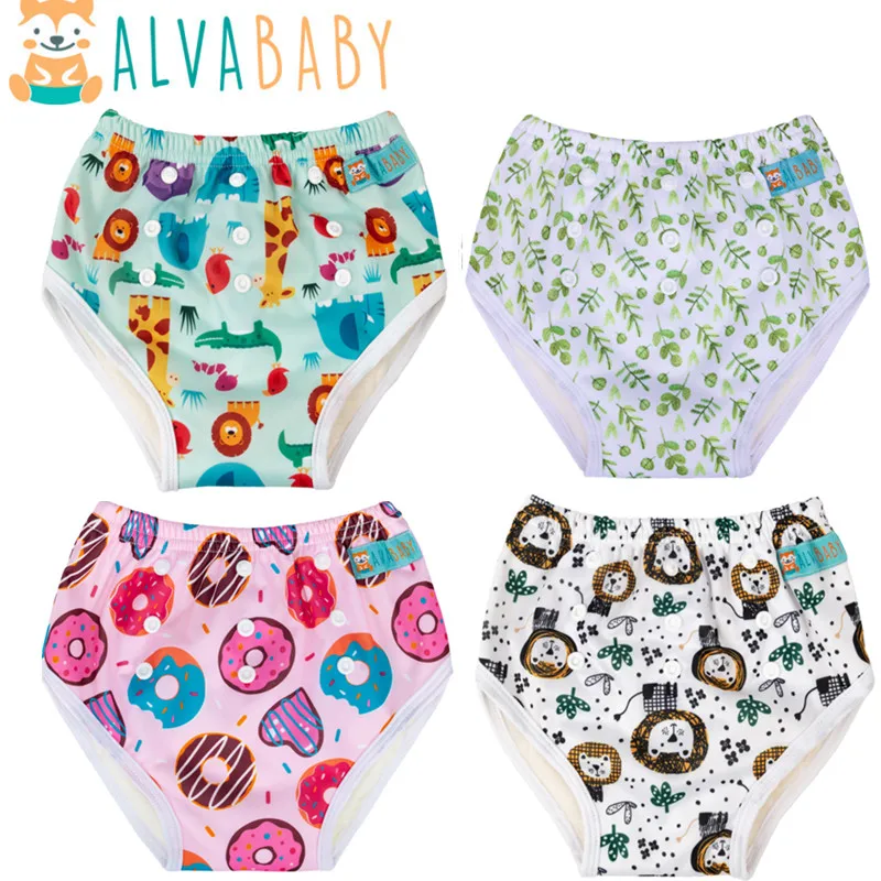 Baby Training Pants Cloth Diapers U Pick ALVABABY Training Pant Reusable Bamboo Training Pant Washable Potty Diaper
