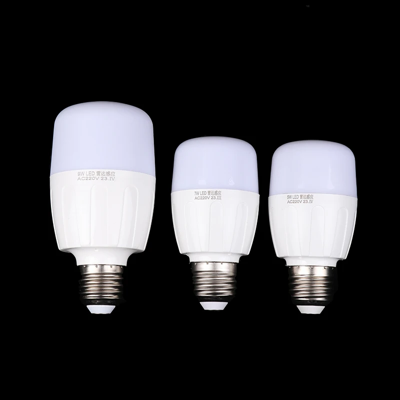 

5W 7W 9W Radar Sensor Light Led Bulb Motion Activated Light 220V Outdoor LED Light Corridor Sensor Light