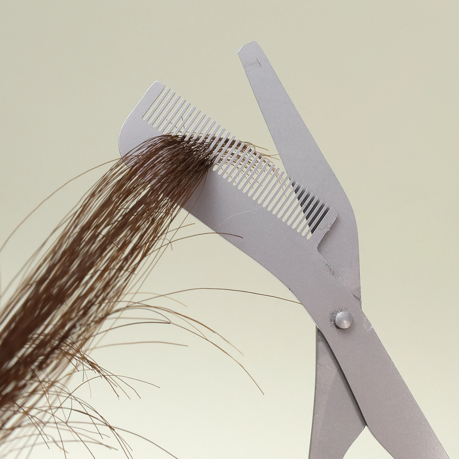 Stainless Steel Eyebrow Trimming Scissors with Comb for Grooming