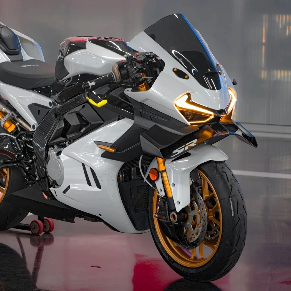 CFMOTO 675SR용 신형 프론트 스포일러, 로워 스포일러, 로워 립, GP 윙 다운포스, 네이키드 프론트 스포일러 675SR-R 2024 2025