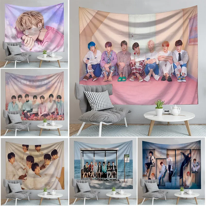 Boy Scout Antiproiettile Rap Monster Hanging Tapestry Sfondo Personalizzato Panno Stampa Digitale Appeso A Parete Decorazioni Per La Casa
