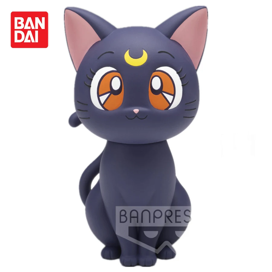 

Original Banpresto Anime Sailor Moon SOFVIMATES Luna Action Figure 150mm Collectible Model Kawaii Doll Children Toys
