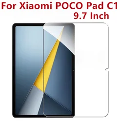 Premium 9H Tempered Glass Screen Protector - 9.7 Inch Bubble Free, Explosion Proof, Clear Protective Film (POCO Pad C1 9.7)