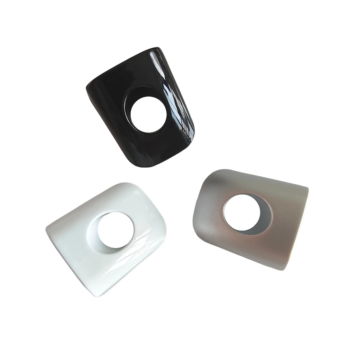 Black White Front Left Door Handle Lock Key Hole Cap 8T0837879 For