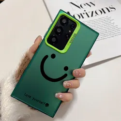 Silver Smile Cheeks Shockproof Phone Case - Durable Hard Cover - Galaxy S20 FE 2022 (Green - LH789)