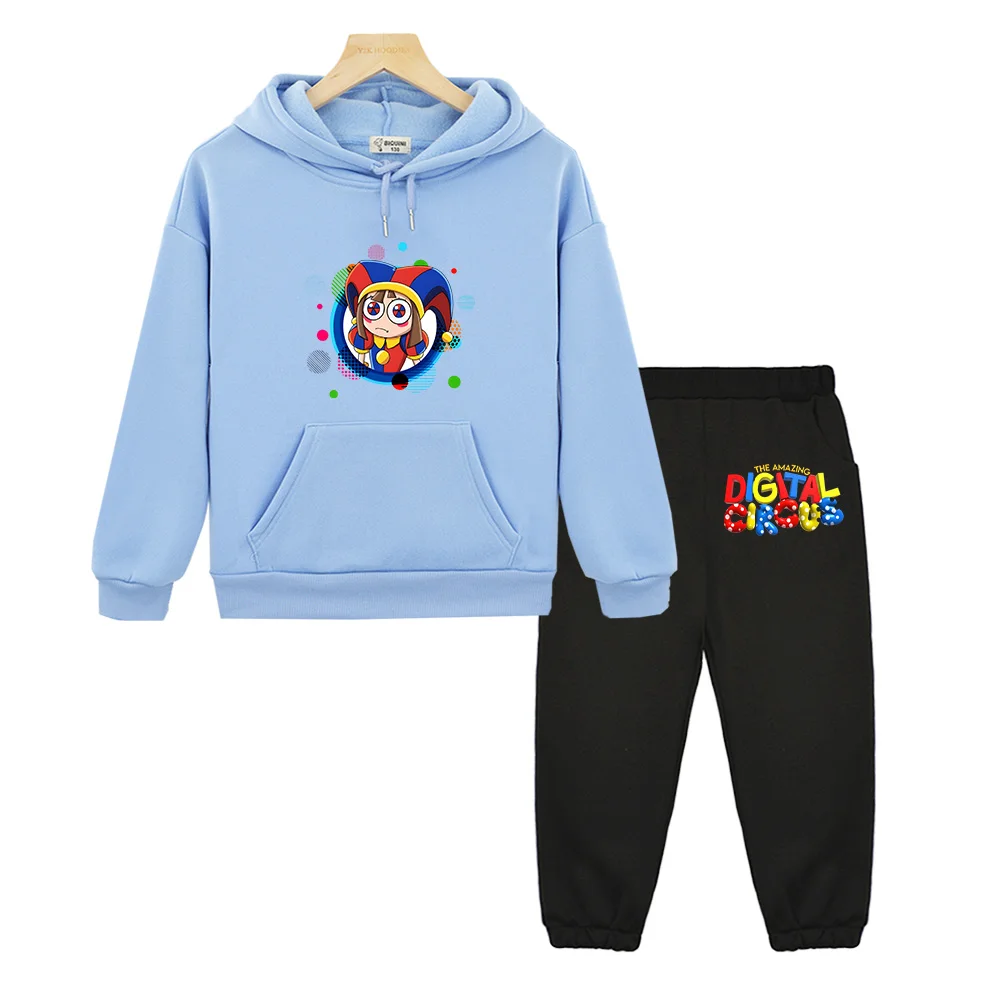 

Children's Sets The Amazing Digital Circus Pommi Kids Autumn Cartoon Underpants Print Tracksuits Boys Girls Cute Casual Hoodies