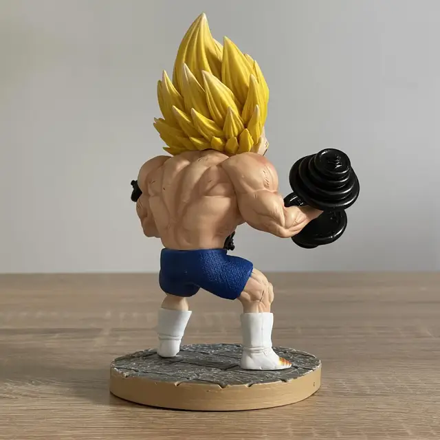 Anime Dragon Ball Estatueta GK Primo Irmão Muscle Fitness Series Son Gohan  Vegeta Figura de Ação