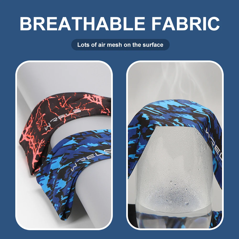 1pc Personalized Printing Street Dance Hair Bands Running Basketball Fitness Sweat Absorbent Non-slip Wider Sports Hair Bands