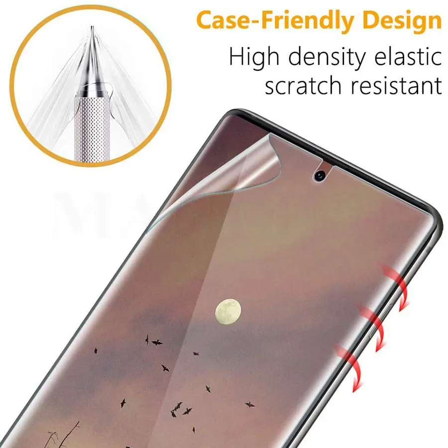 Apple iPhone 12 13 14 15 16 Pro XS Max XR iphone X 7 8 Plus SE 풀 커버 TPU 화면 보호기 용 무광택 하이드로 겔 필름 유리가 아님