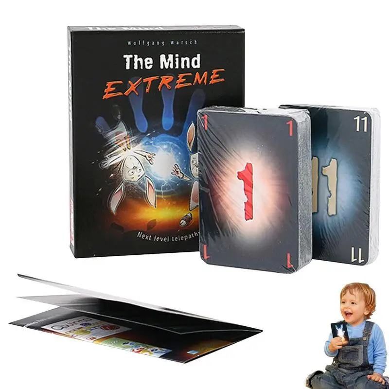 

The Mind Card Game Home Party Board Game Team Experience Interactive Puzzle Toys For Children Adult 2022 2-4 Players Team Toys