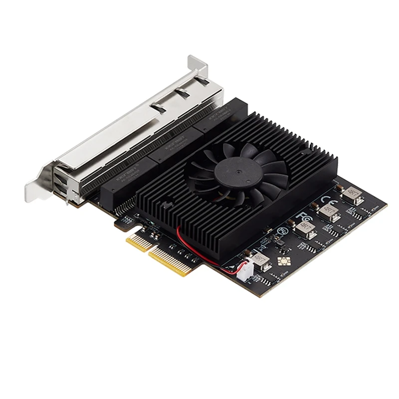 Pcie 2.5 기가비트 네트워크 카드, 2.5G 비전 산업용 카메라 캡처 NAS용 칩, RJ45, 2500Mbps, NIC Realtek 8125B, 6 포트