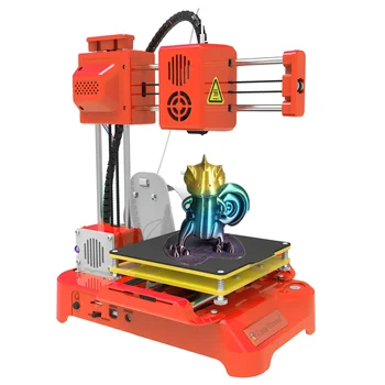 EasyThreed K7 Mini Impressora 3D 100x100x100mm Sem Cama Aquecida Impressão de Uma Chave com Cartão TF Filamento PLA Simples Máquina de Impressão Pequena