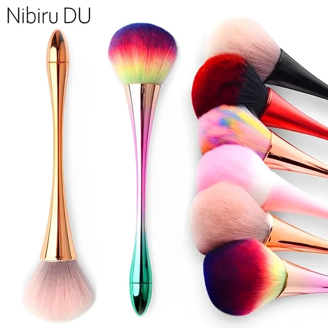 Nail Dust Cleaning Brush 7 Styles Professional Nail Art Make Up Brushes Long-Handled Super Fluffy Dust Removal Manicure Tools