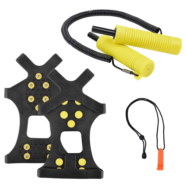 SF Ice Fishing Safety Kit Retractable Ice Picks Whistle Ice Cleats Ice  Fishing Scooper Emergency Accessories - AliExpress