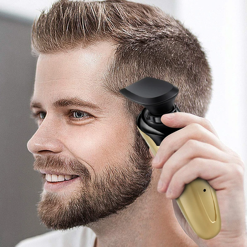 Electric Shaver 3-in-1 USB men's Floating Blade With Sideburns and Nose Hair Trimmer electric shaver