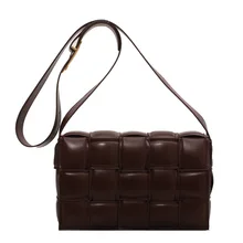 

Bags 2022 Spring and Summer New Fashion Ladies Luxury One-shoulder Messenger Net Red Woven Messenger Bag Retro Small Square Bag