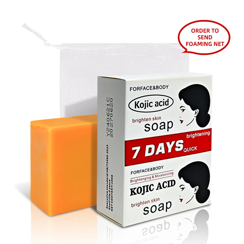 Kojic Acid Glow Soap Facial Deep Cleaning Even Skin Tone Skin Lightening Soap Oil Control Moisturizing Care 1/2Pcs 100g x2 kojic acid soap