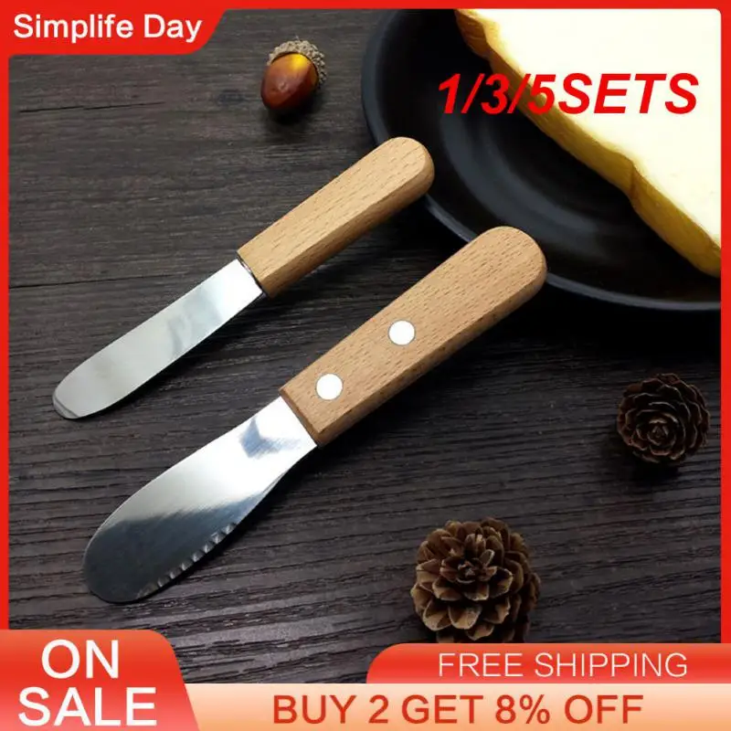 1/3/5SETS Scraper Knives Multipurpose Ergonomic Design Versatile Cheese Slicer Stainless Steel Spatula Cooking Utensils