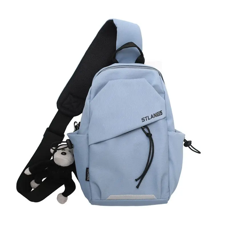 

Fashion men's chest bag casual simple messenger bag men's multi-functional shoulder bag women crossbody shoulder bag for couple