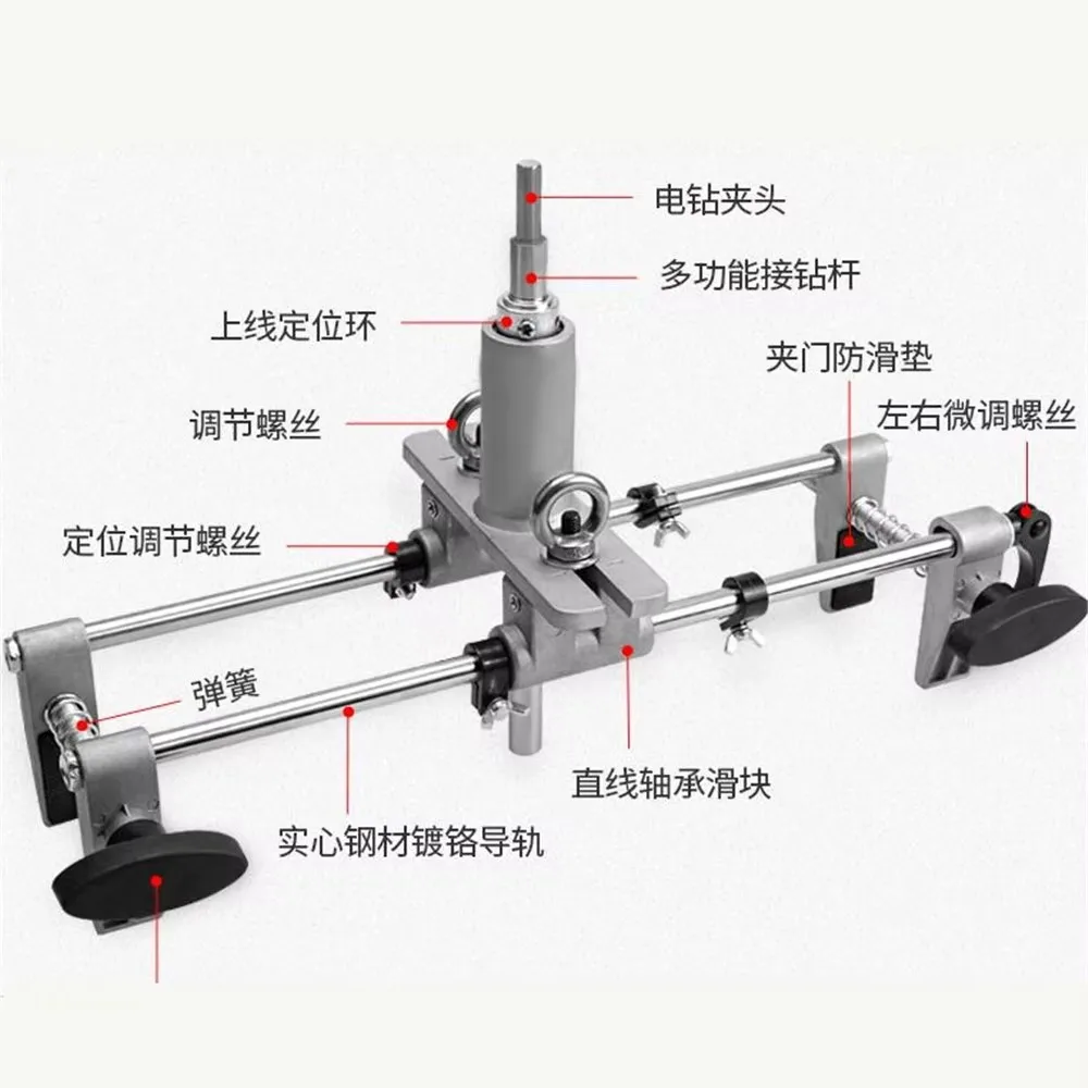 Solid Wood Door Opener Woodworking Door Lock Opening Artifact Set Lock Quick Installation (Tire Dismantling Machine)