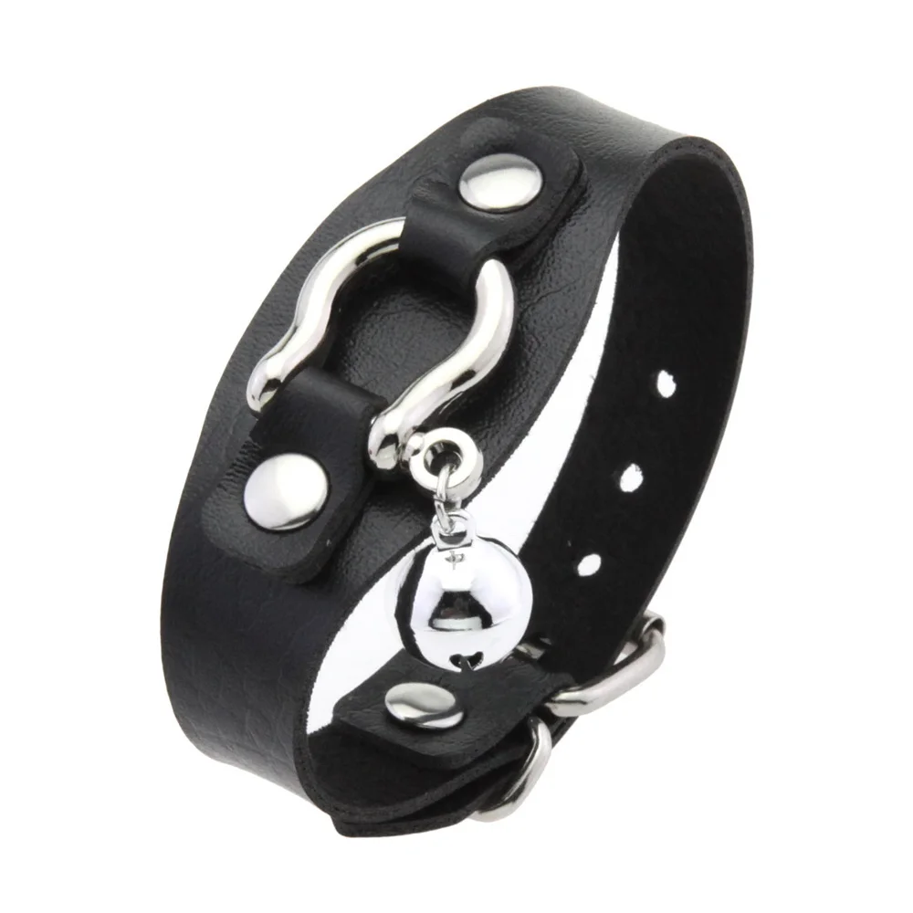 2024 Gothic Punk Hip Hop Rock Spike Rivet Cross Stud Lederarmband Armreif Bangle 4