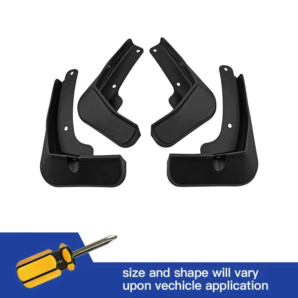 

4Pcs Front & Rear Mud Flaps Splash Guards Mudguards Black For volkswagen LAVIDA XR 2023