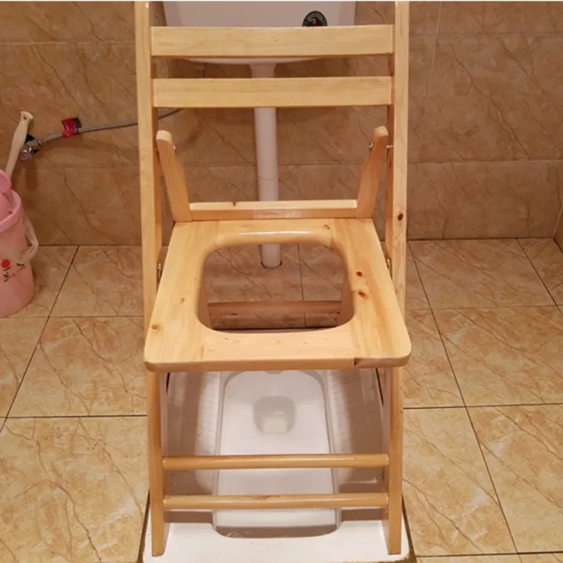 

Folold Solid Wood Toilet Stool Elderly Pregnant Woman Poop Stool Patient Stool Squatting Stool Non Slip Toilet Footstool