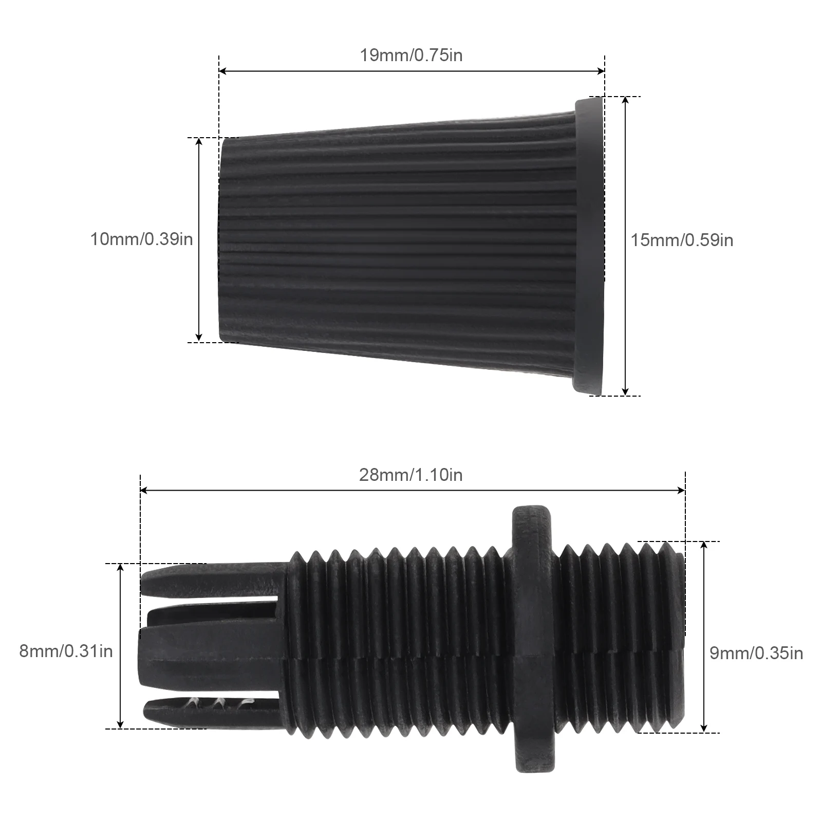 Cable Glands Plastic Strain Reliefs Connectors Cord Grips for Pendant Hanging Light / Ceiling Lighting / Wiring 20 Pairs