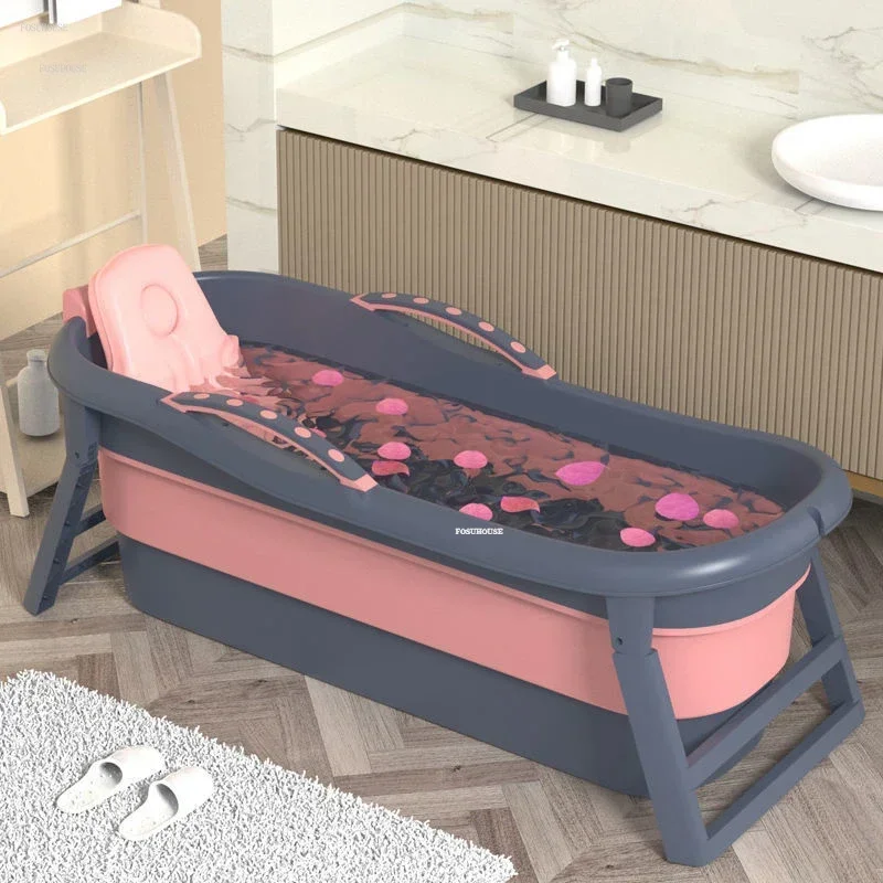 

Simple Portable Bathtubs Home Adult Portable Folding Bathtub Full Body Thickened Large Bathtubs for the baby Children's Bidet