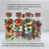 10/15/24/32/56 Pcs  40ml DIY Glass Jars Glass Bottles Decorative Small Wishing Glass tube Wedding Gift 6
