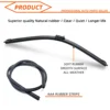 3PCS Car Wiper for Renault GRand Scenic 4 2016-2018 Front Rear Windshield Four Seasons durable Accessories 2016 2017 2018 2