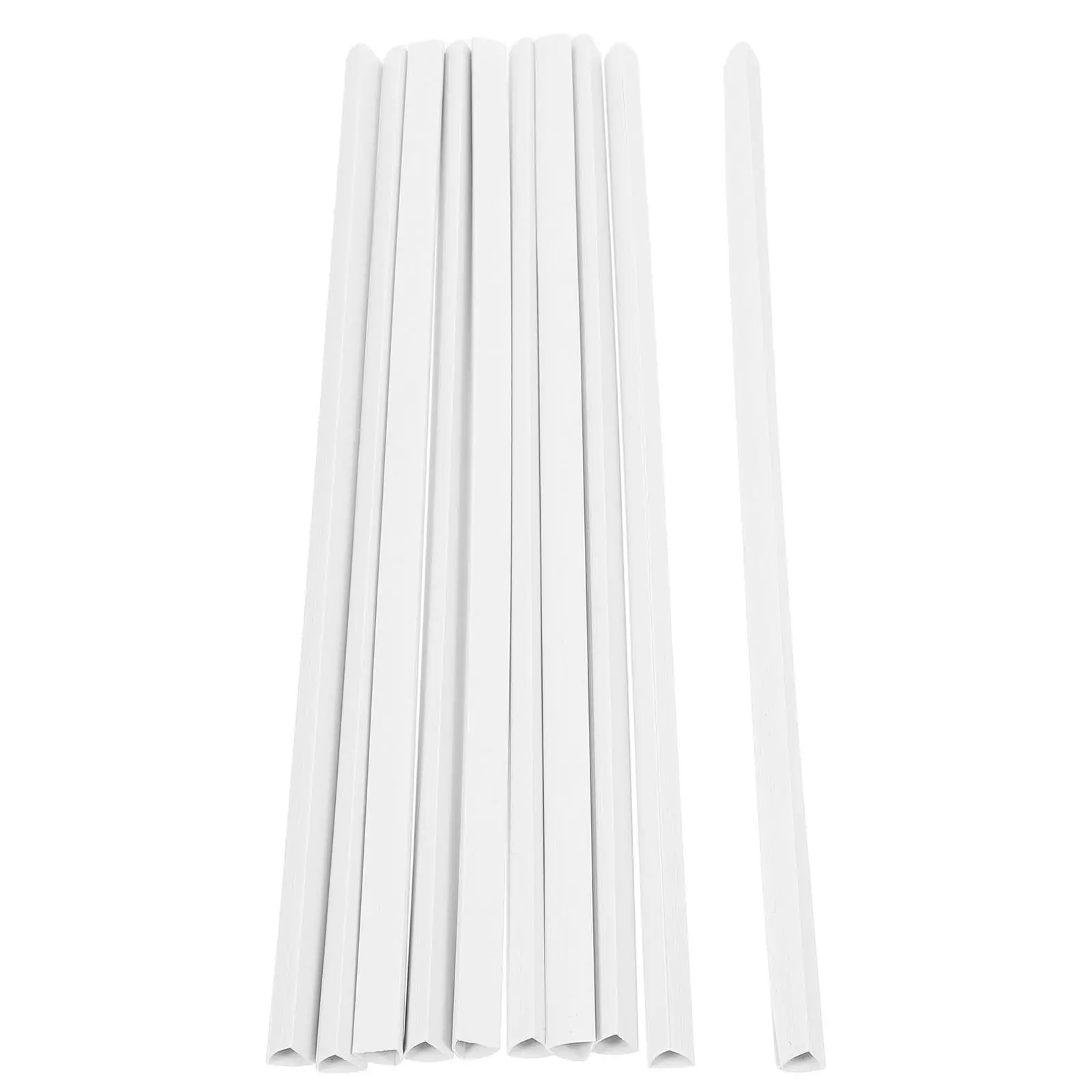 10Pcs 폴더 삽입 슬라이딩 바 보고서 커버용 플라스틱 파일 바인더 클립 문서 정리 DIY 루스 리프 노트북