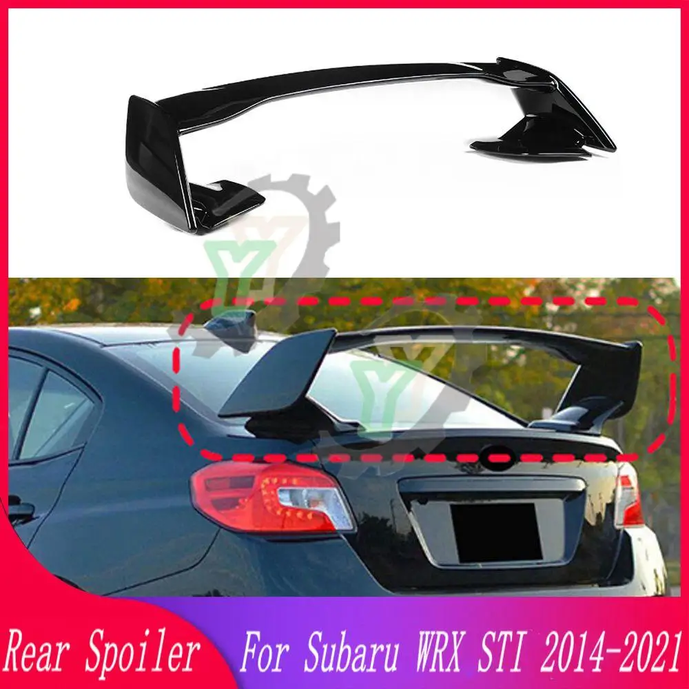 

Задний спойлер из АБС-пластика для багажника, отделка губ, автомобильный Стайлинг для Subaru WRX STI 2014 2015 2016 2017 2018 2019 2020 2021
