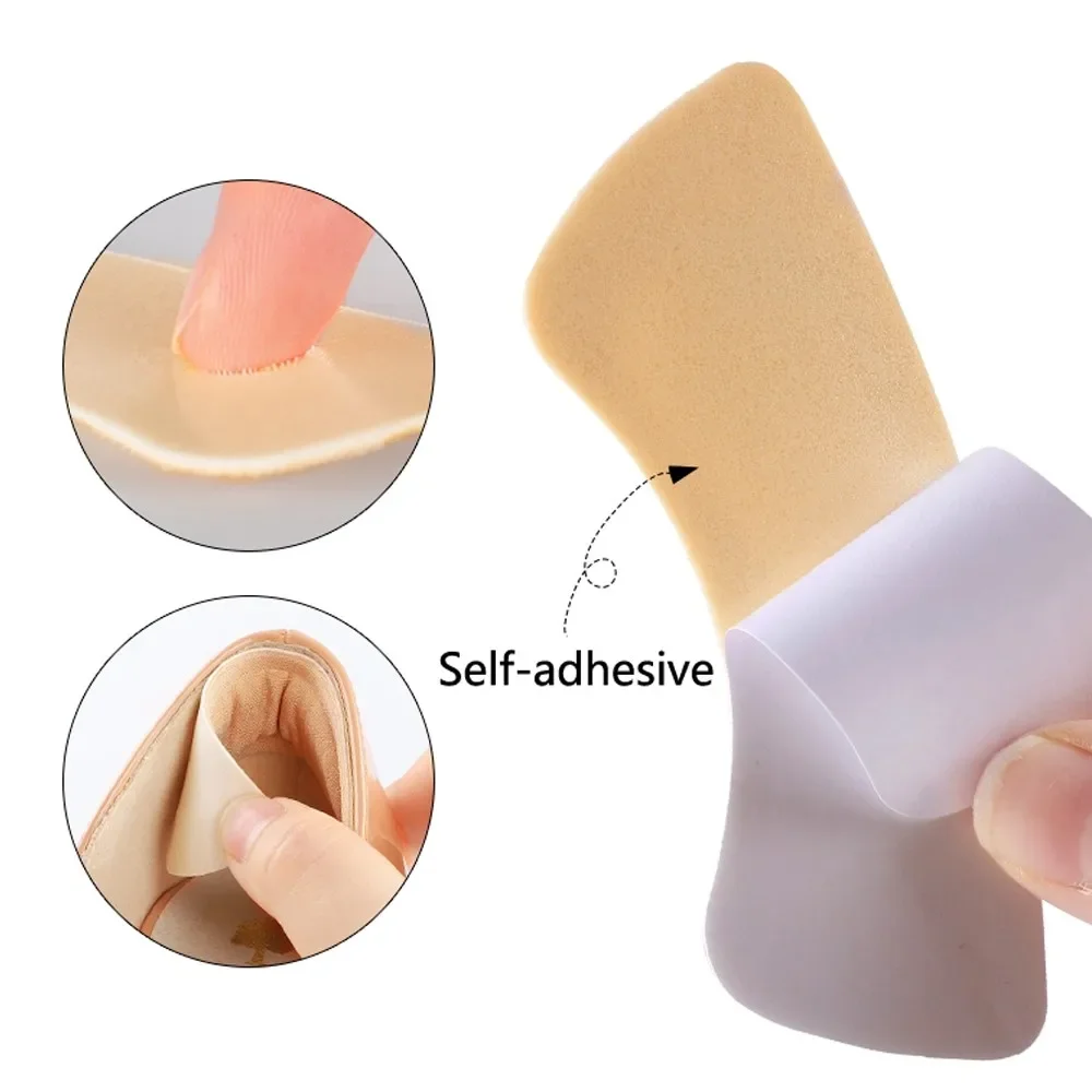 Heel Patch Insole Heel Protector Heel Protector Pads Heel Insoles Heel Cushion Insole Heel Cushion Protector Heel Protector Patches Heel Protector for Women Shoes Size Reducer Filler Cushion Padding 4Pair
