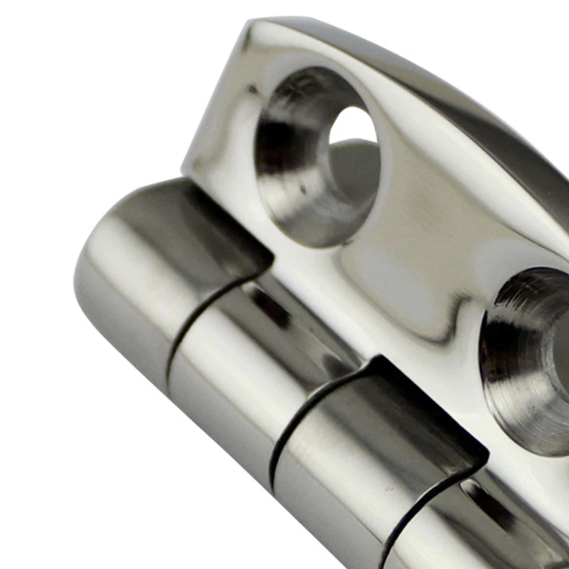 Stainless Polished Boat Deck Door Marine Butt Flush Hinge 38 x 40mm