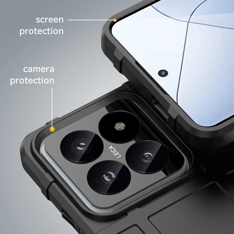 

For Xiaomi 14 Pro Case Silicone Matte Rubber Protective Case Xiaomi 14 Pro Cover Anti-drop Capa Xiaomi 14 Pro Case