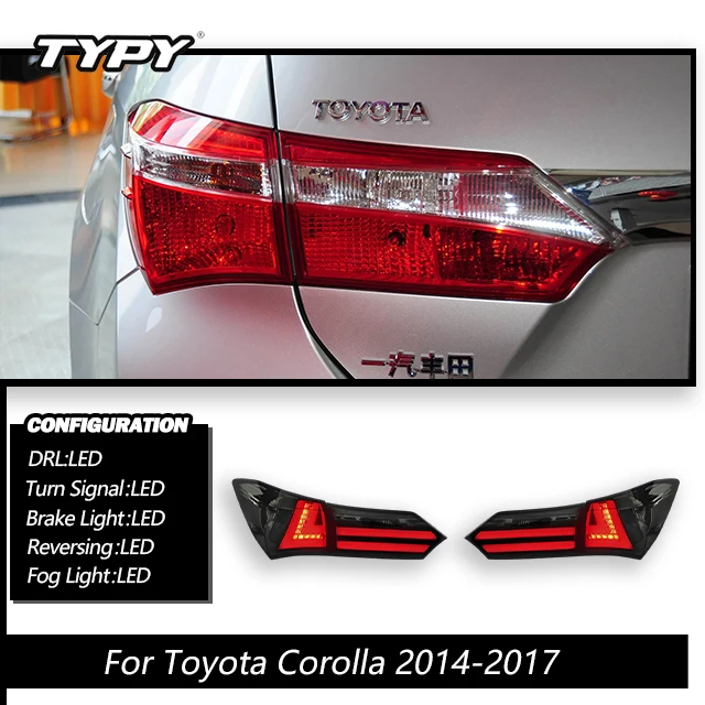 Pareja De Luces Traseras Para Toyota Corolla 2014-2016 ¡Con Bombillas Y Garantía!