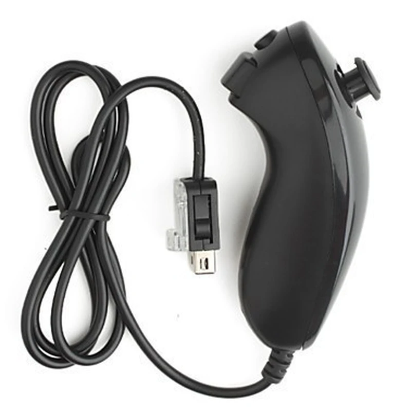 2 In 1 Wireless Remote Controller for Nunchuk Nintendo Wii Built-in Motion Plus Gamepad with Silicone Case Motion Sensor